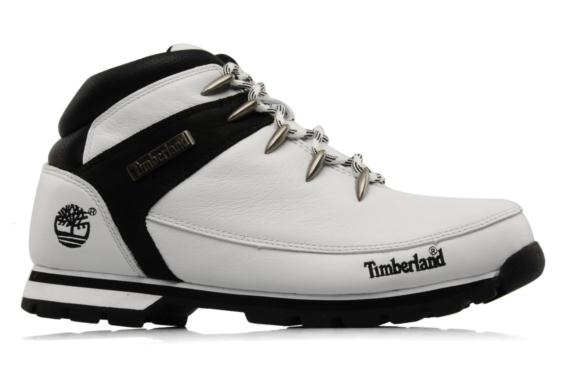 basket timberland blanche